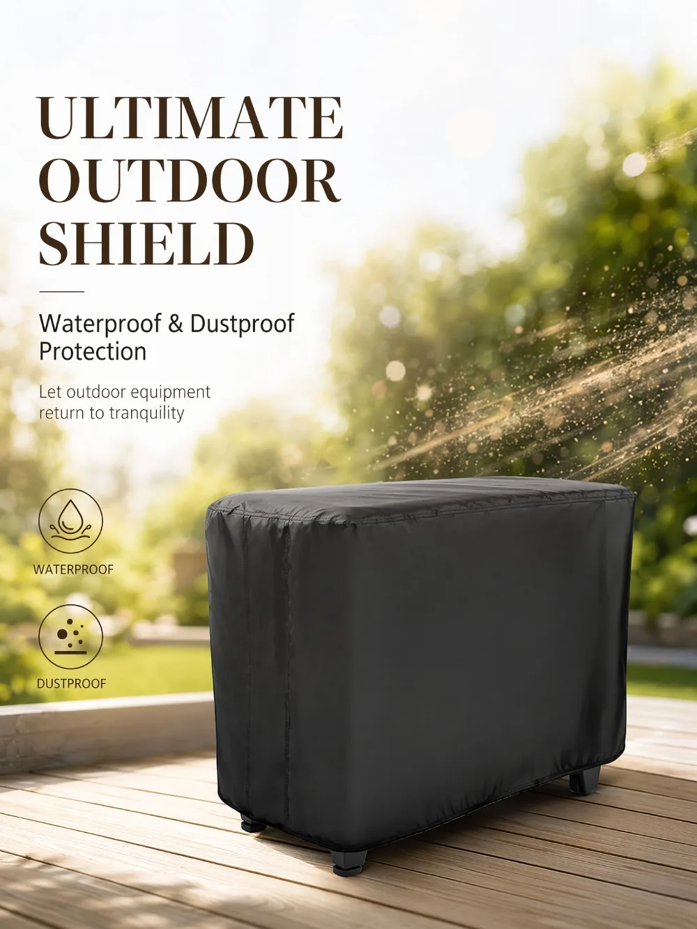 

Durable Portable Universal Cart Table Cover Waterproof Protective Patio Dining Cover Fit for Outdoor Oven Table