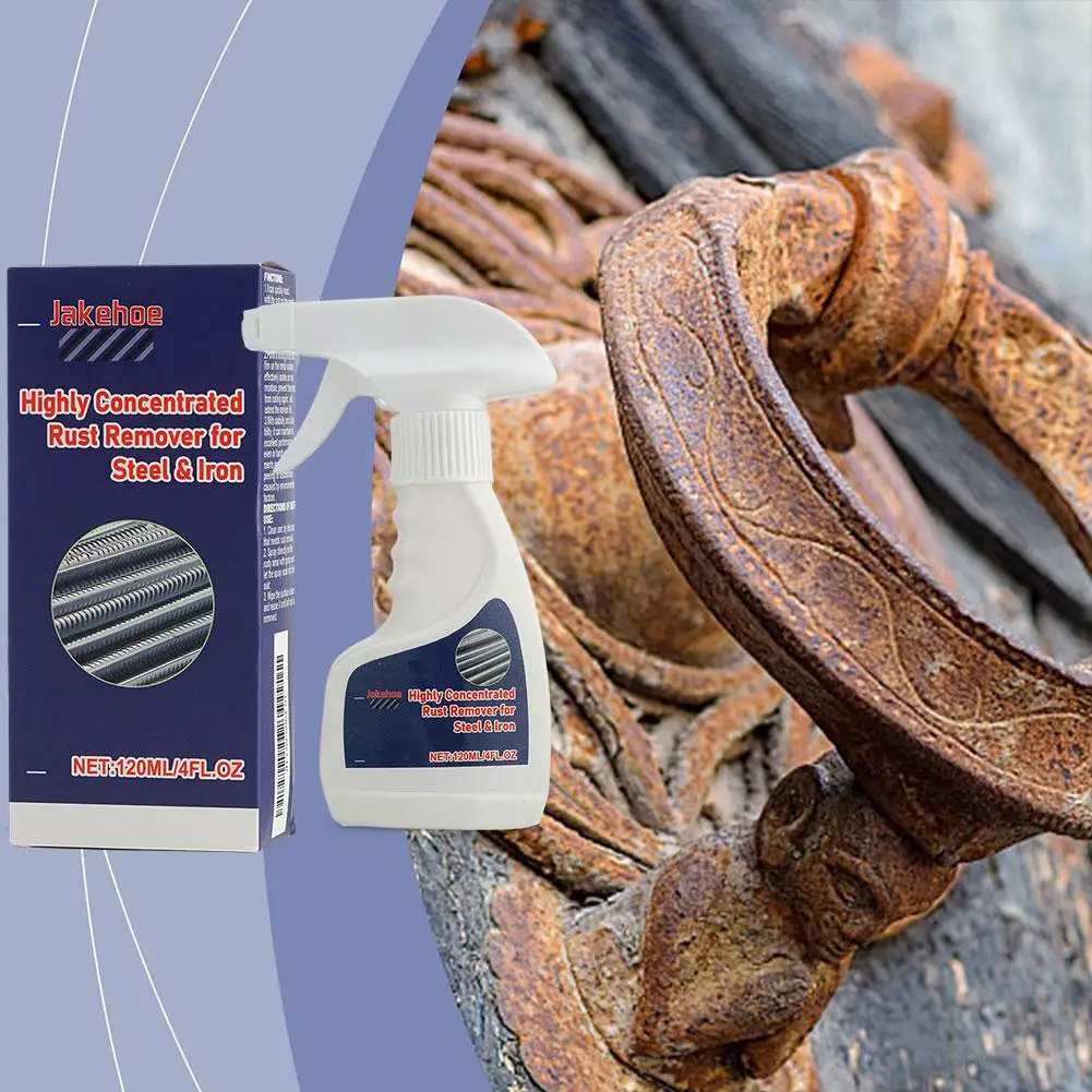 120ml Heavy Duty Rust Remover Spray Fast Acting Rust Dissolver & Anti-Rust Coating for Metal, Car, Tools Multi-Surface Cleaner ﻿ image 4