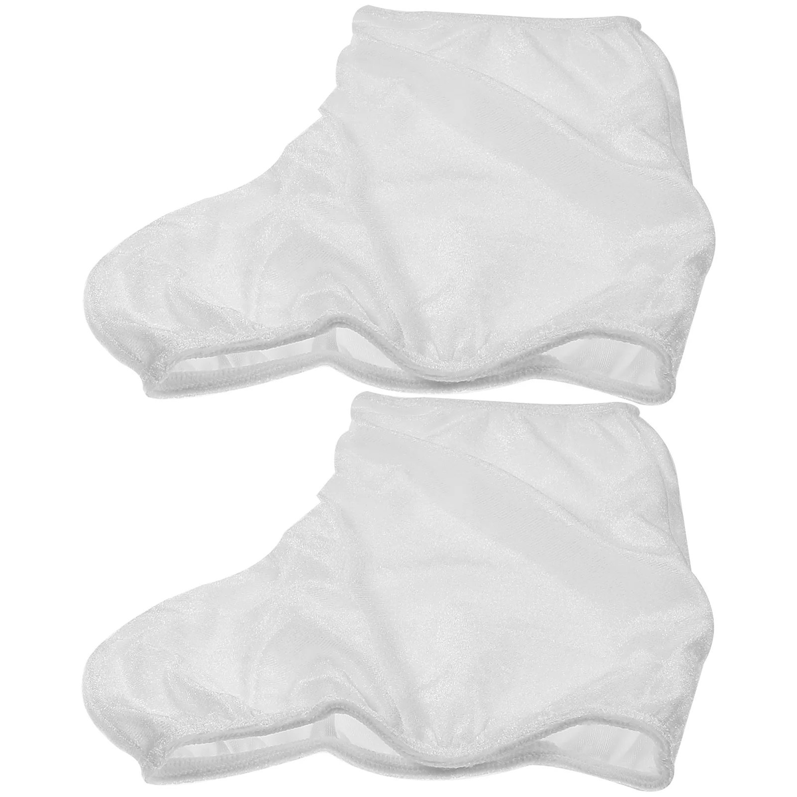 

Skate Boot Covers Size M White Stretchable Water Absorbent Liner for Ice Skating Shoes Universal Figure Skates