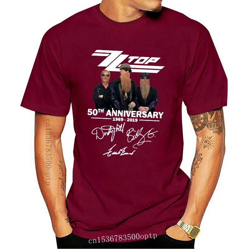 ZZ TOP BAND 50 YEARS ANNIVERSARY T-SHIRT