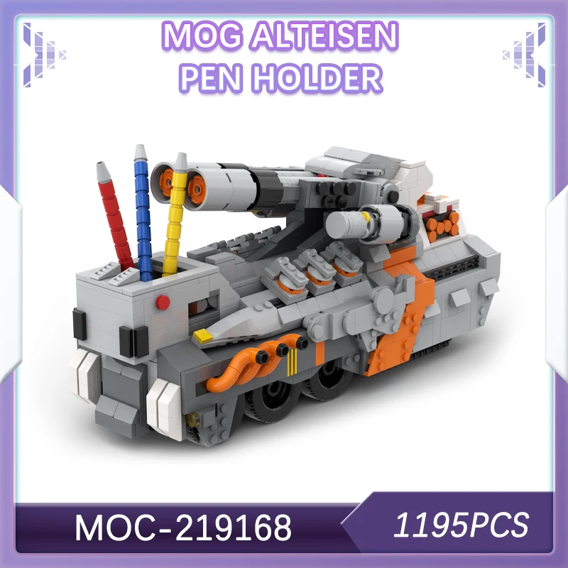 

1195 шт., держатель для ручек Goddess Win MOG Alteisen, строительные блоки, популярные мобильные игры, опасный поезд, креативные крутые подарки MOC- 219168