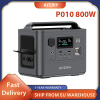 AFERIY P010 Portable Power Station, 3500+ Cycles LiFePO₄ Battery, 1.5H Full Charge, 800W 512Wh Outdoor Generator, 8 Outputs