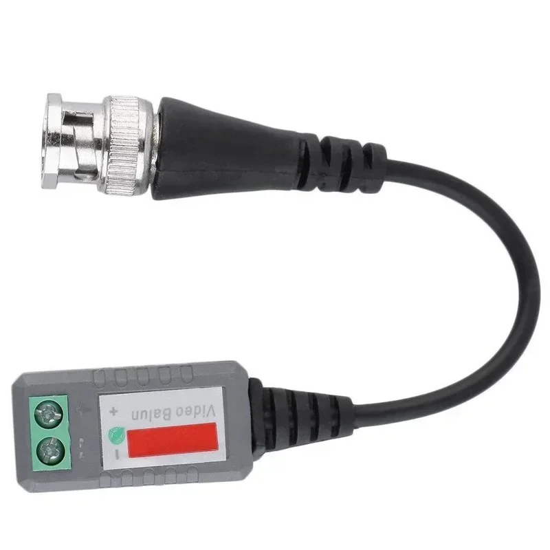 جهاز إرسال واستقبال فيديو سلبي بقناة واحدة لـ Balun، كابل CAT5، موصل BNC CCTV، لون أسود، متين