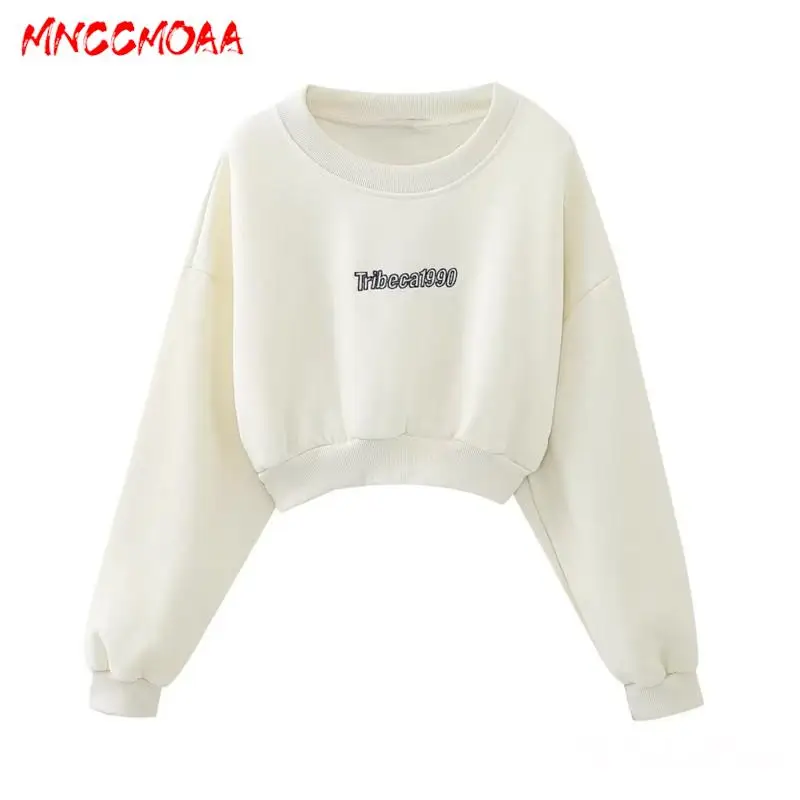 MNCCMOAA 2023 Autumn Winter Women Fashion Loose Long Sleeve Letter Hoodie + Casual Jogging Pants Set Female