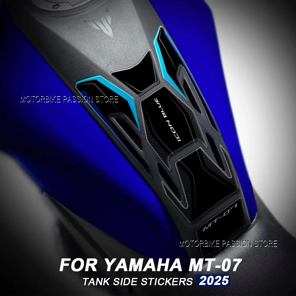 

Для Yamaha MT-07 mt-09 2025 3D наклейка из эпоксидной смолы, комплект защиты бака мотоцикла, устойчивая к царапинам наклейка, противоскользящая наклейка