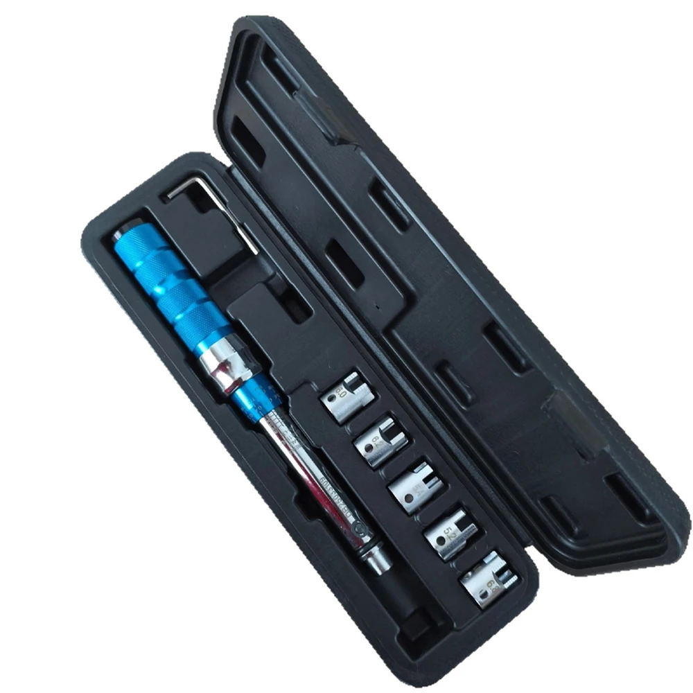 Precision Spoke Torque Wrench Set 2-10Nm - Motorcycle Wheel Truing Tool with Steel Construction