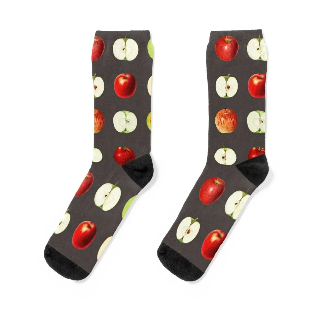 Fresh Apple Pattern Socks tennis men cotton high quality anti-slip Men's Socks Women's