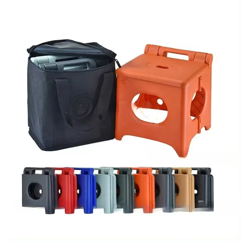 80kg load hot sale mini plastic lightweight portable folding fishing stool chair foldable outdoor camping kids stool chair