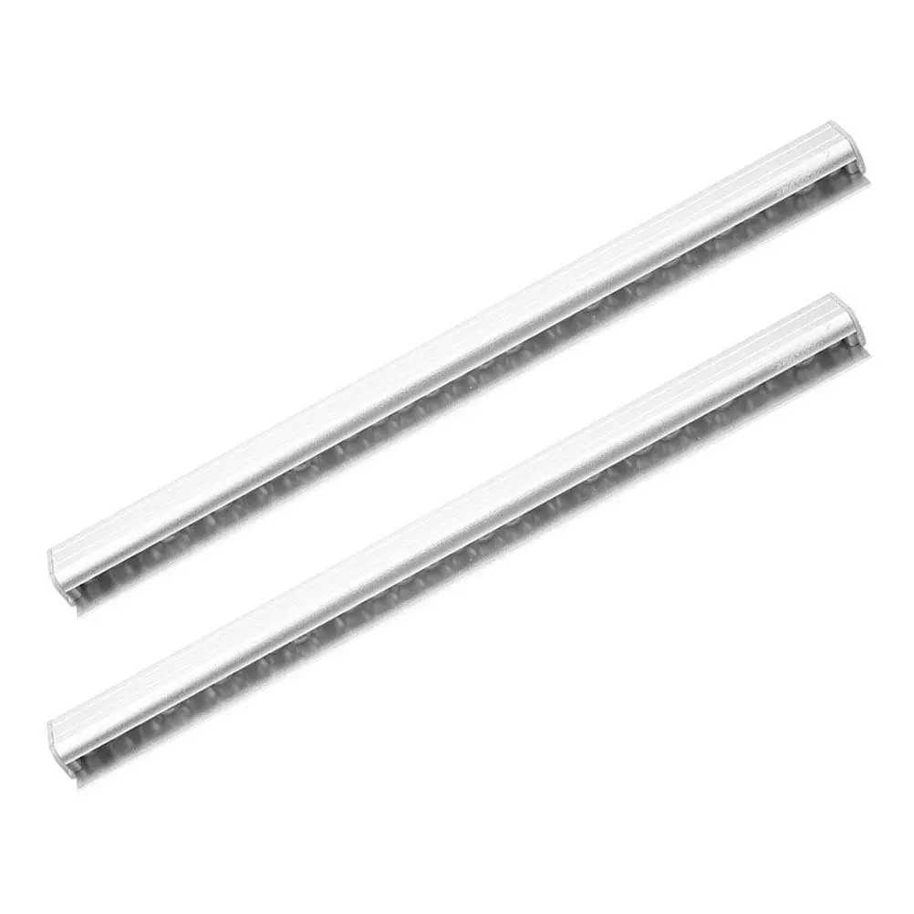 2Pcs Lightweight Aluminum Slide Check Rack Kitchen Order Holder No-Hole Ticket Display Rail for Restaurant Pubs Cafes