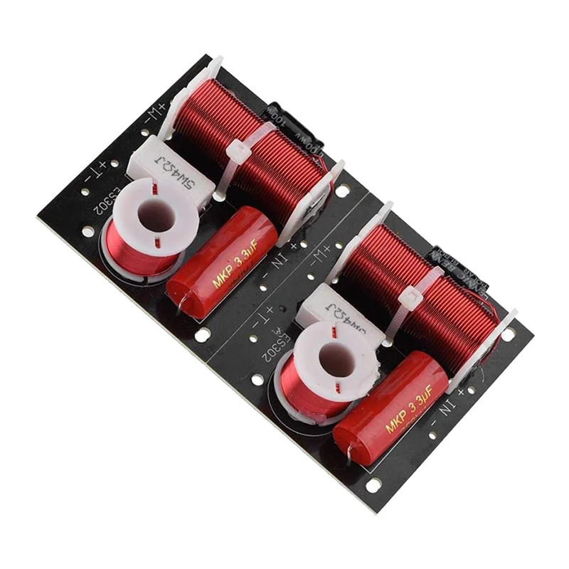 JAJA 2 個 400 ワットスピーカー周波数分周器 2 ウェイ 2 ユニット Hi-Fi サウンドシェルフクロスオーバーフィルターウーファーとツイーター