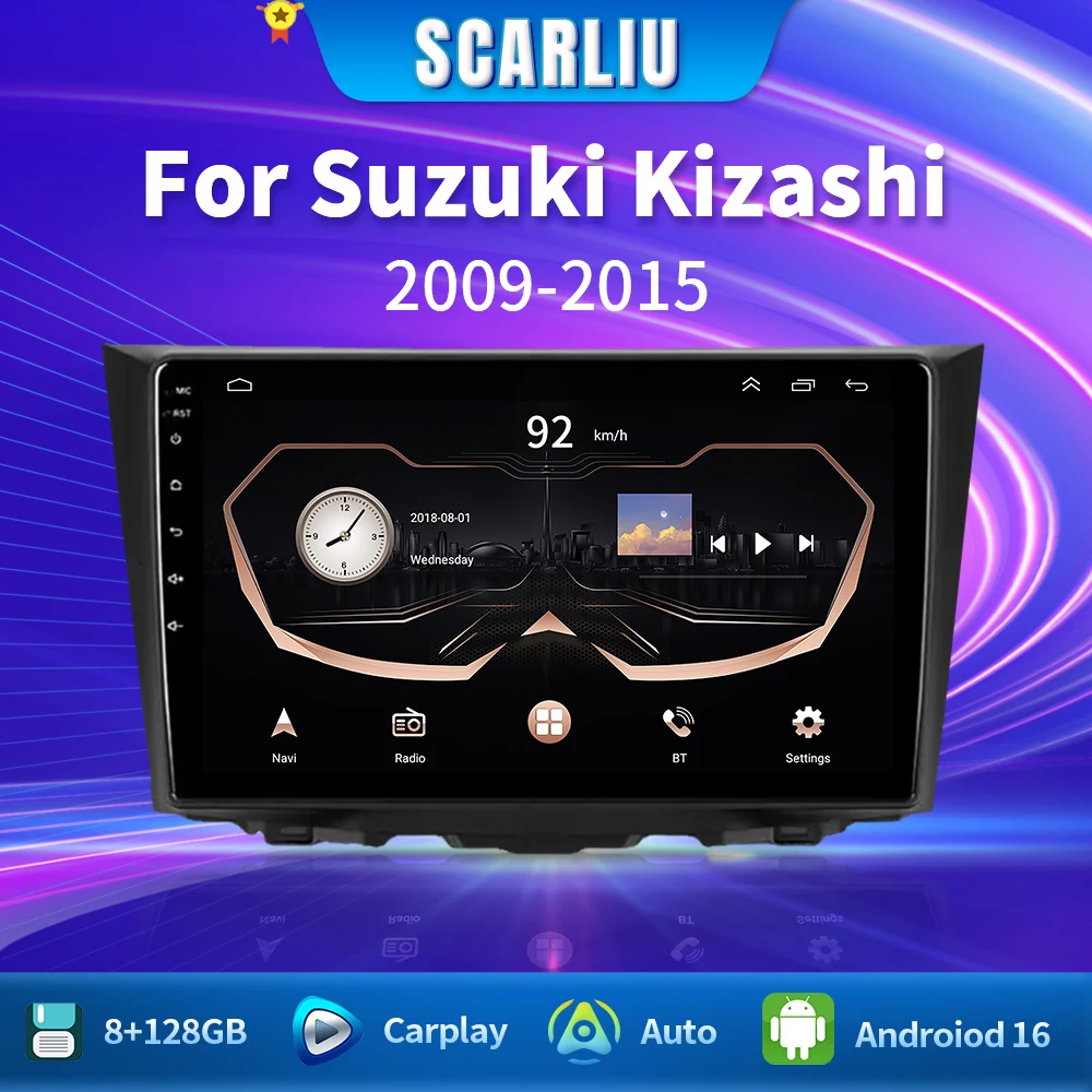 

Android 16 8G 128G For Suzuki Kizashi 2009 - 2015 Car Radio GPS Navigation Stereo QLED Multimedia Video Player CarPlay Head Unit