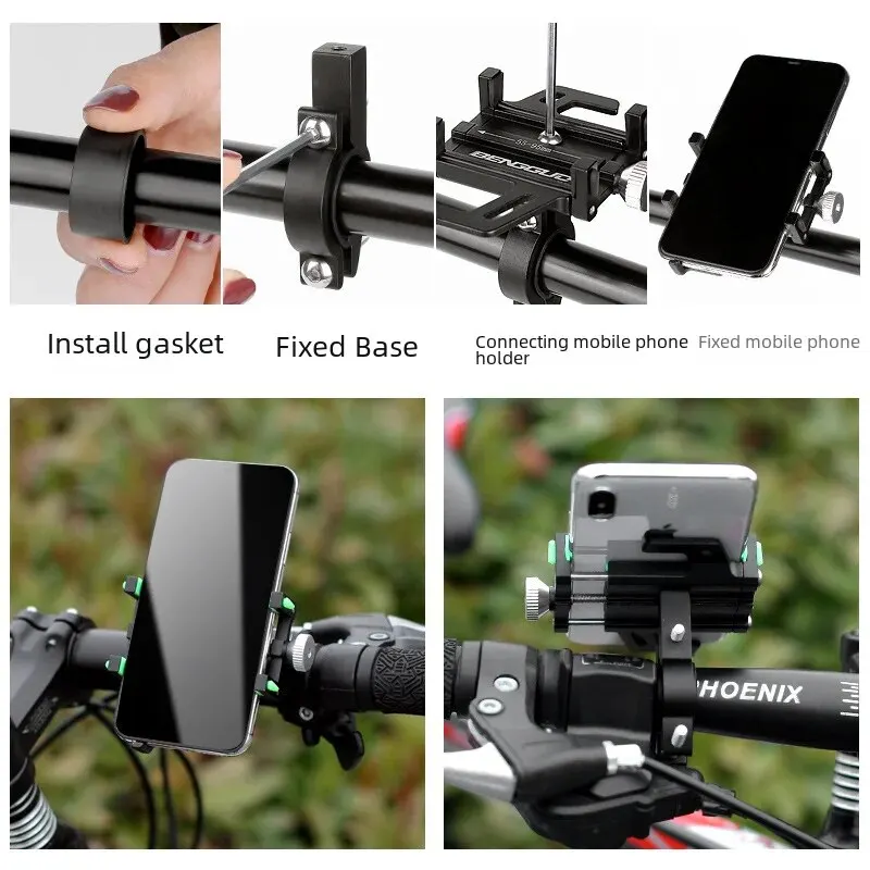 Aluminum Alloy Bicycle Rack For Electric Bikes Motorcycles Scooters Navigation Bracket Large Quantity Discount