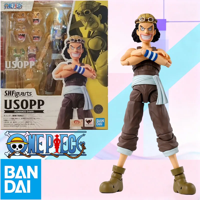 

In Stock BANDAI Original Box S.H.Figuarts ONE Piece USOPP LUFFY SHF Action Figure Model Toy Gift for Kids Foam Box Packaging