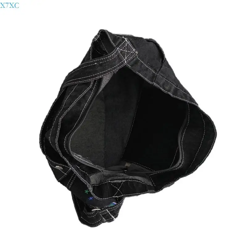 

X7XC Модная джинсовая сумка через плечо Функциональная сумка Сумка для поездок на работу Идеально подходит для модных людей