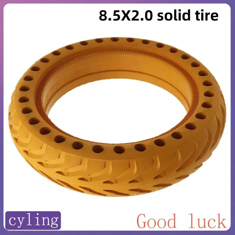 

8.5x2.0 solid tire suitable for Xiaomi M365 electric scooter rear wheel explosion-proof honeycomb shock-absorbing tire