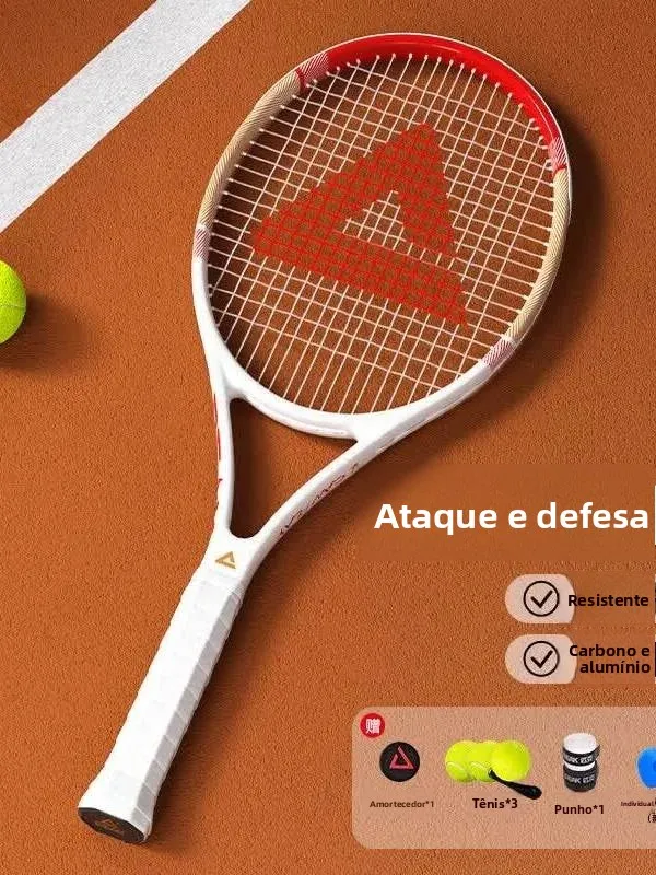 raquette-de-tennis-professionnelle-peak-en-carbone-et-aluminium-ultra-legere-unisexe-pour-debutants-pour-un-seul-joueur-rouge-et-blanche