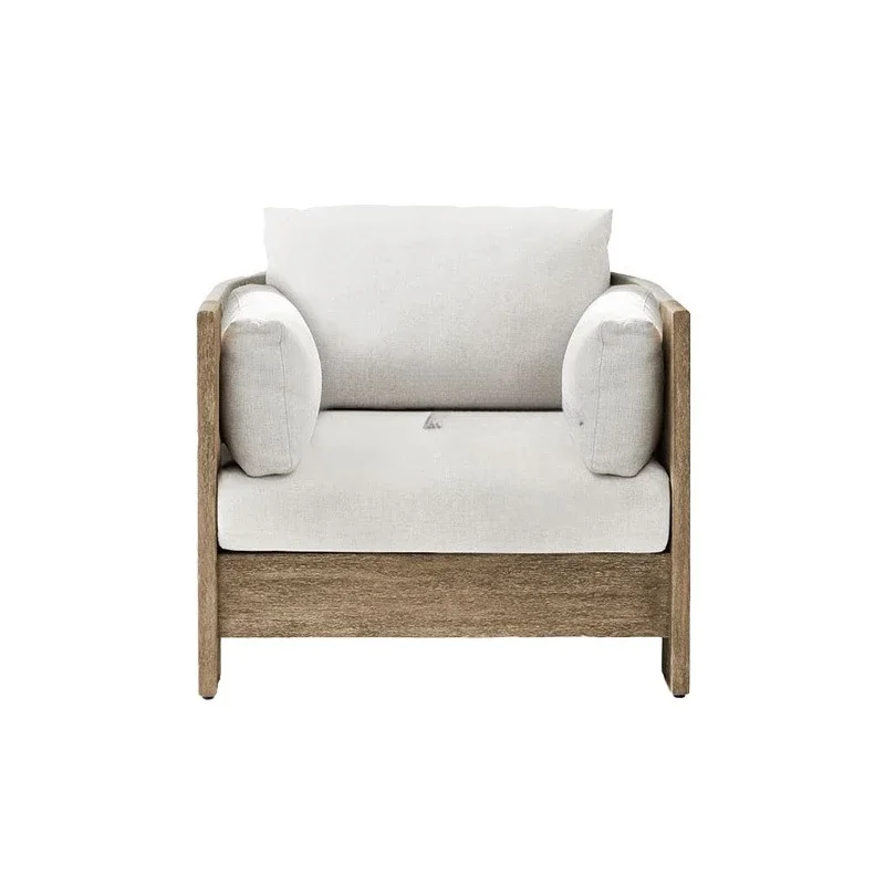 

Courtyard Solid Wood Leisure Sun Room Terrace Teak Model Room Sky