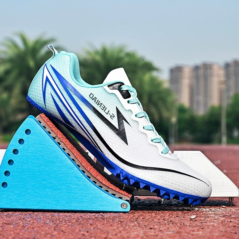 2026 New Couples Track and Field Shoes Breathable Track Training Shoes Non Slip Spikes Sneakers Comfortable Outdoor Sport Shoes