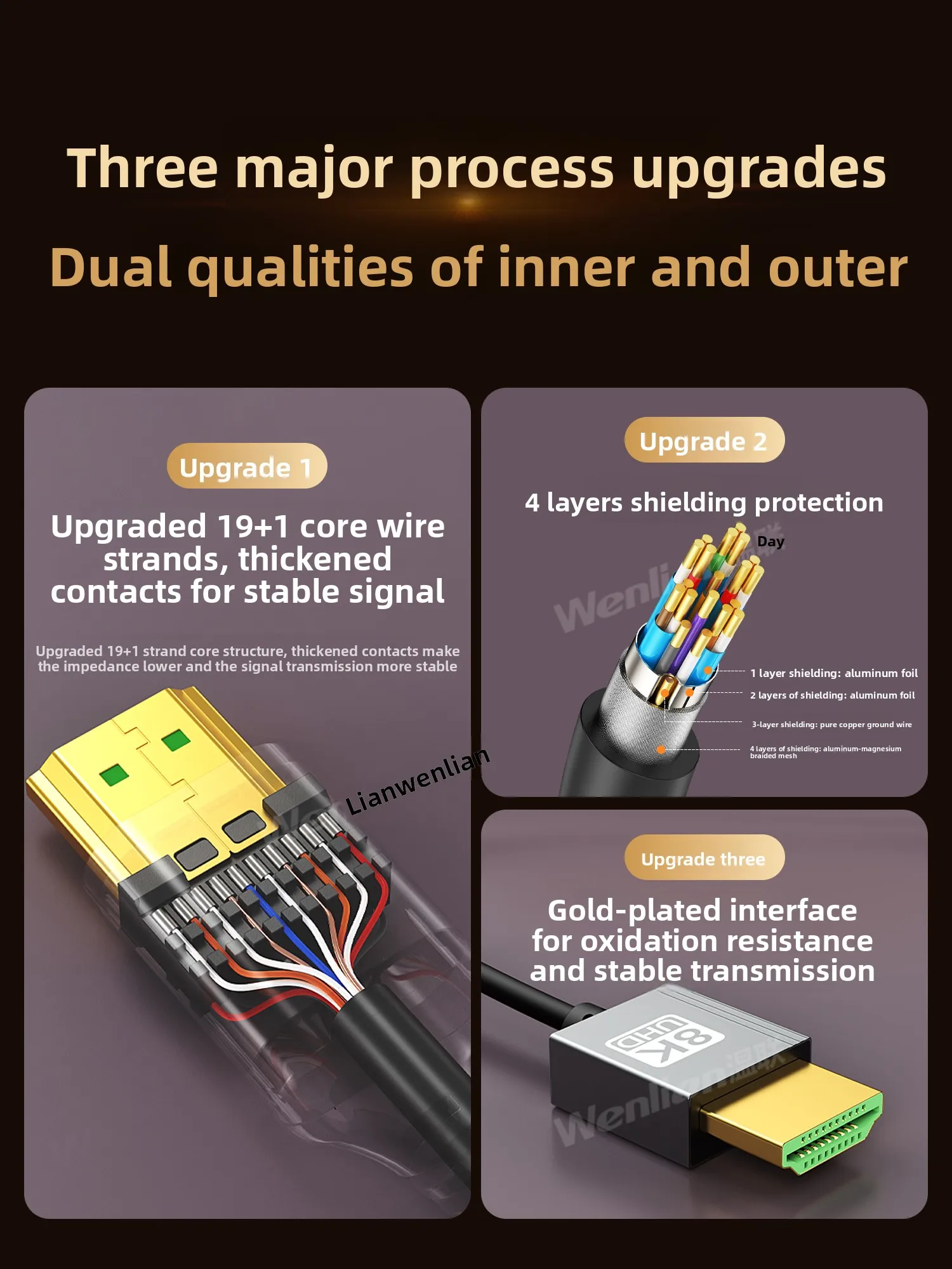 كابل HDMI من السيليكون 8K 2.1 كابل قصير ناعم فائق الدقة للكاميرات وكاميرات الفيديو المباشرة وشاشات بزاوية قائمة #4