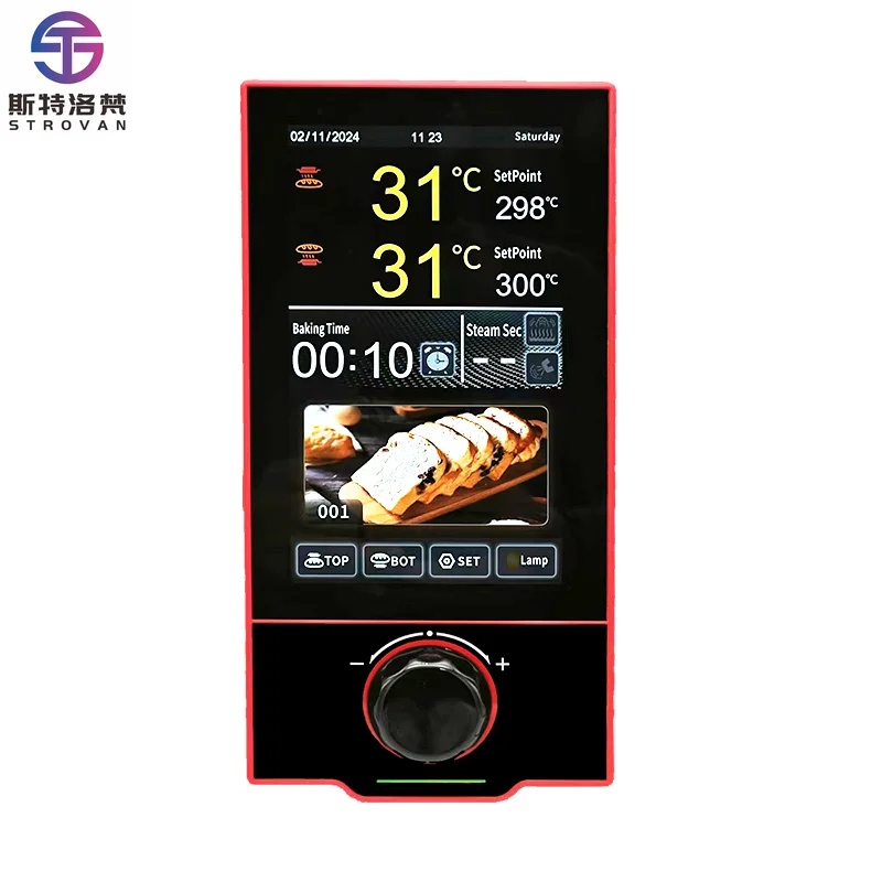 7-Inch Touch Screen Plastic / IP68 Rated 1C Accuracy Shuttle Thermostat Oven Temperature Controller MK5L29