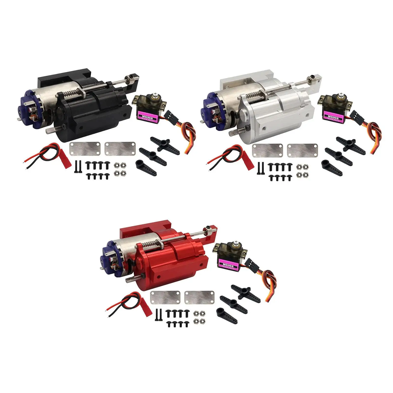 High Performance RC Car Gearbox Kit with Servo Motor Upgrade for Various Truck Models