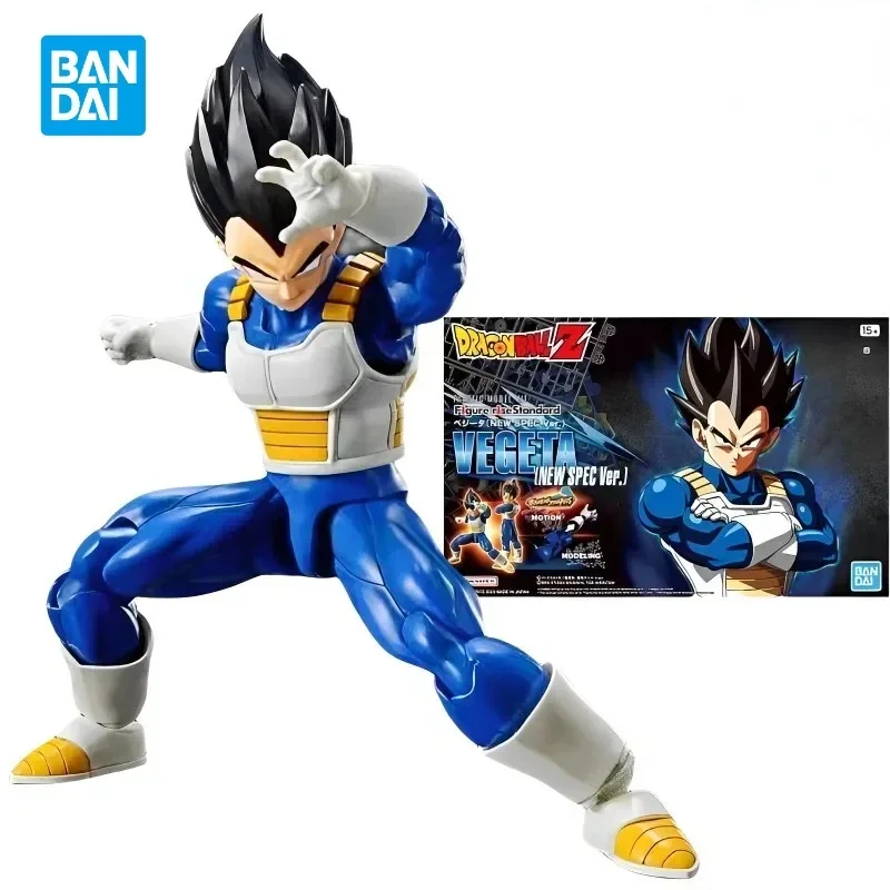 In Stock Original Bandai Dragon Ball SHF Figure-rise Standard Vegeta New Spec Mobile Suit Assembly Anime Action Figure Toys Gift