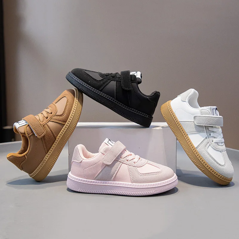 

Модная обувь для девочек, осень 2024, новые детские кроссовки, удобная нескользящая обувь для мальчиков, простая универсальная повседневная обувь для девочек Tênis Feminino