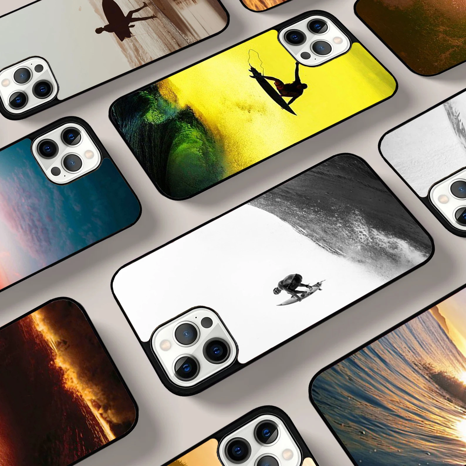 Surf Surfing Phone Case For iPhone 17 Air 16 15 14 13 12 11 Pro Max Max Plus Bumper Case Cover