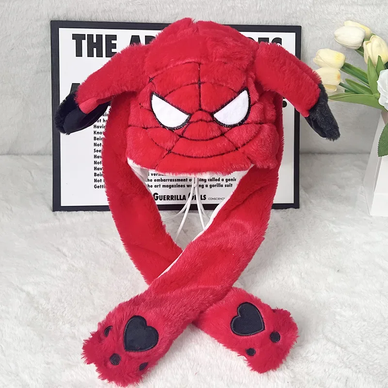 Marvel Spider-Man Glowing Hat Balloon Hat Cute Children Bunny Hat Cute Pet Bunny Ears Will Move Headband Gir