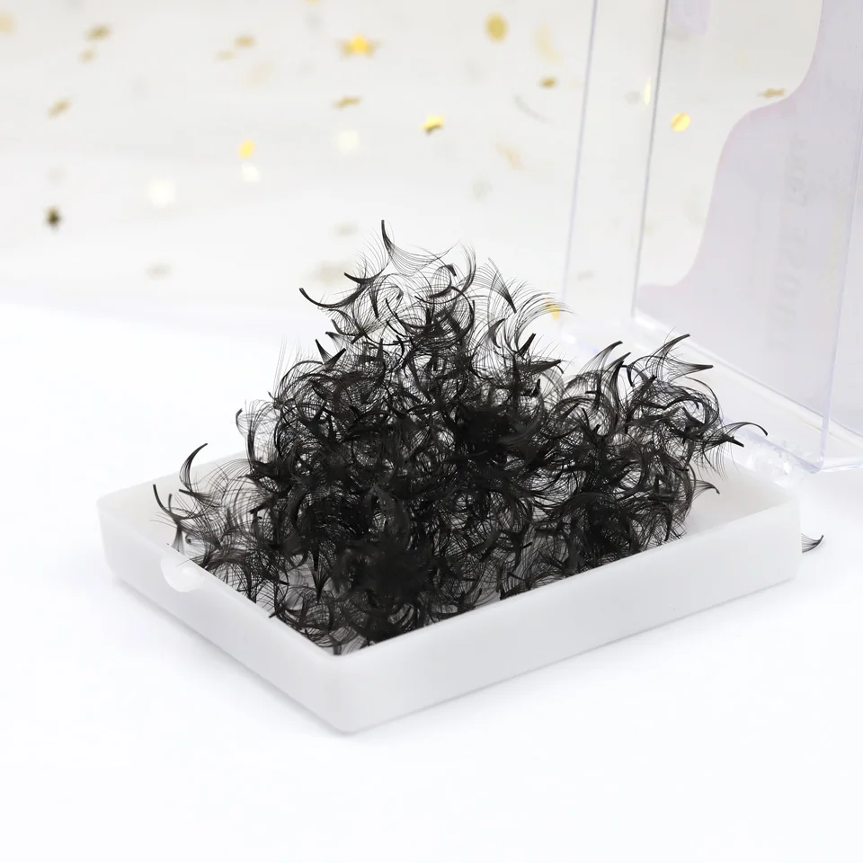 مراوح فضفاضة مصنوعة مسبقًا مدببة قاعدة Lashes3D 5D 6D 7D 10D 20D صناعة يدوية متوسطة نحيفة ضيقة الجذعية حادة فضفاض المشجعين الرموش ملحقات #6