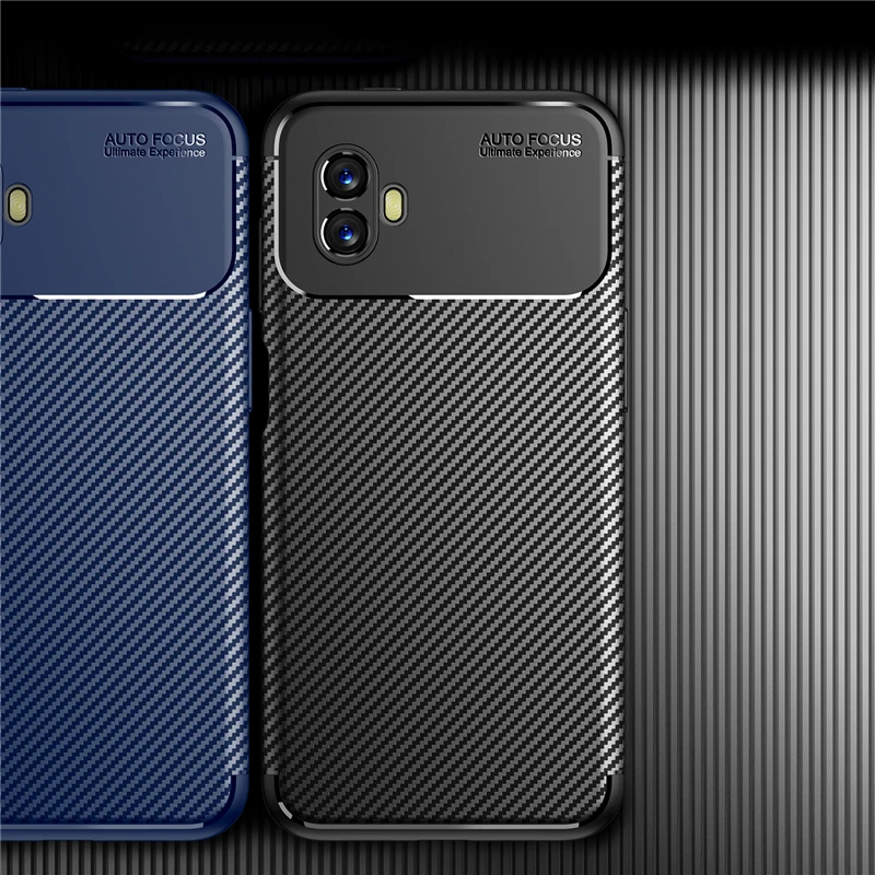 For Samsung Galaxy Xcover 6 Pro Case Samsung XCover 6 Pro Soft Carbon Fiber Cover Samsung X Cover 5 XCover Pro 2 6 XCover6 Pro