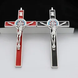 Exorcism Cross Saint Benedict Crucifix Jesus Zinc Alloy Material Accessories Wholesale Catholic Supplies Charm Pendulum