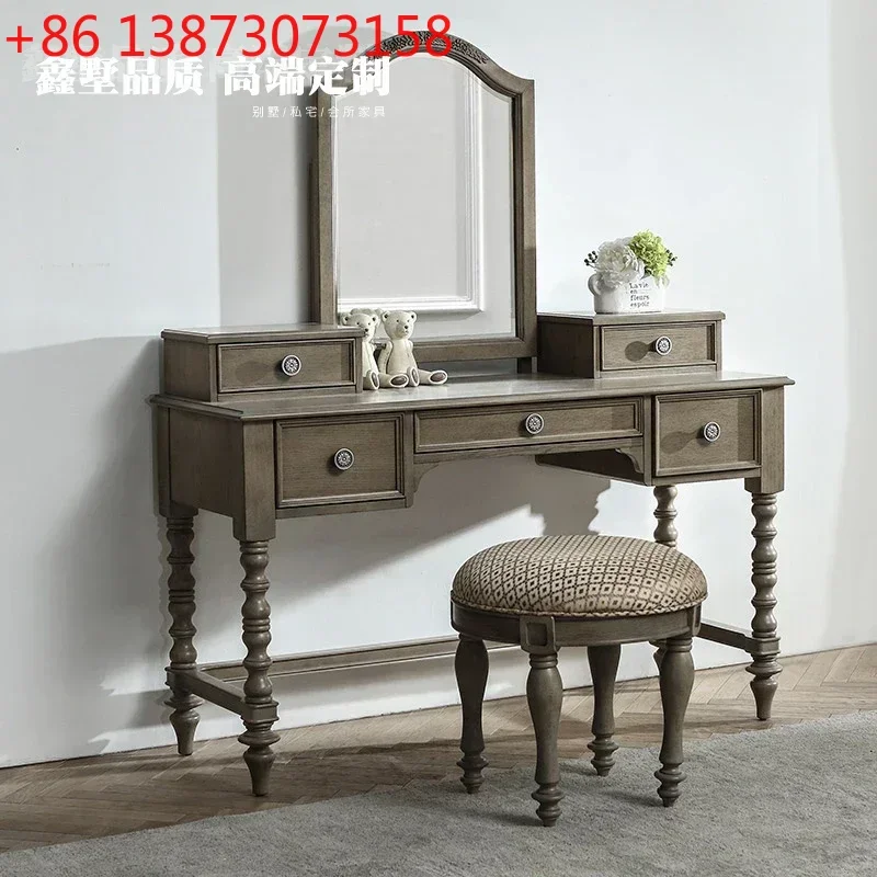 New bedroom dresser solid wood high-end designer fashionable high-end exquisite creativity