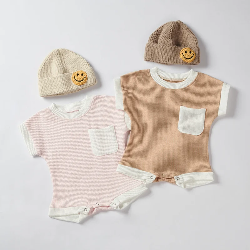 

Summer INS Infant Boy Knitted Romper Girl Bodysuit Kids Cotton One Piece Jumpsuit Newborn Baby Onesie Clothes Ropa De Bebe Niña