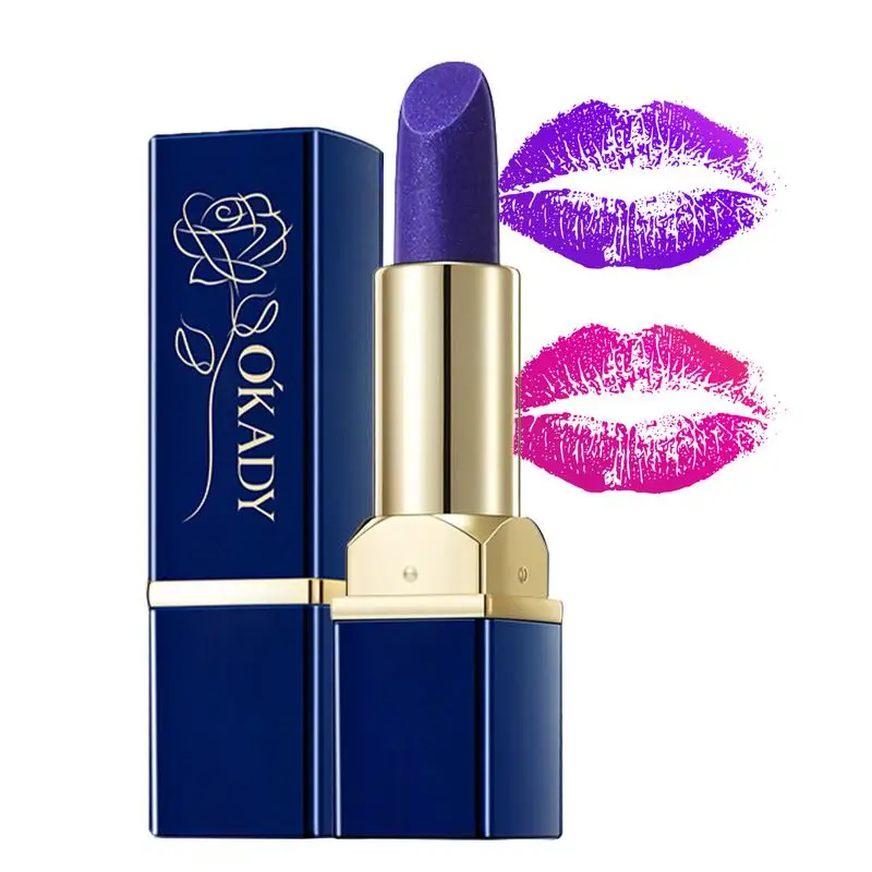 Rossetto idratante colore blu che cambia rossetto temperatura balsamo per le labbra balsamo per le labbra idratante nutriente per ragazza