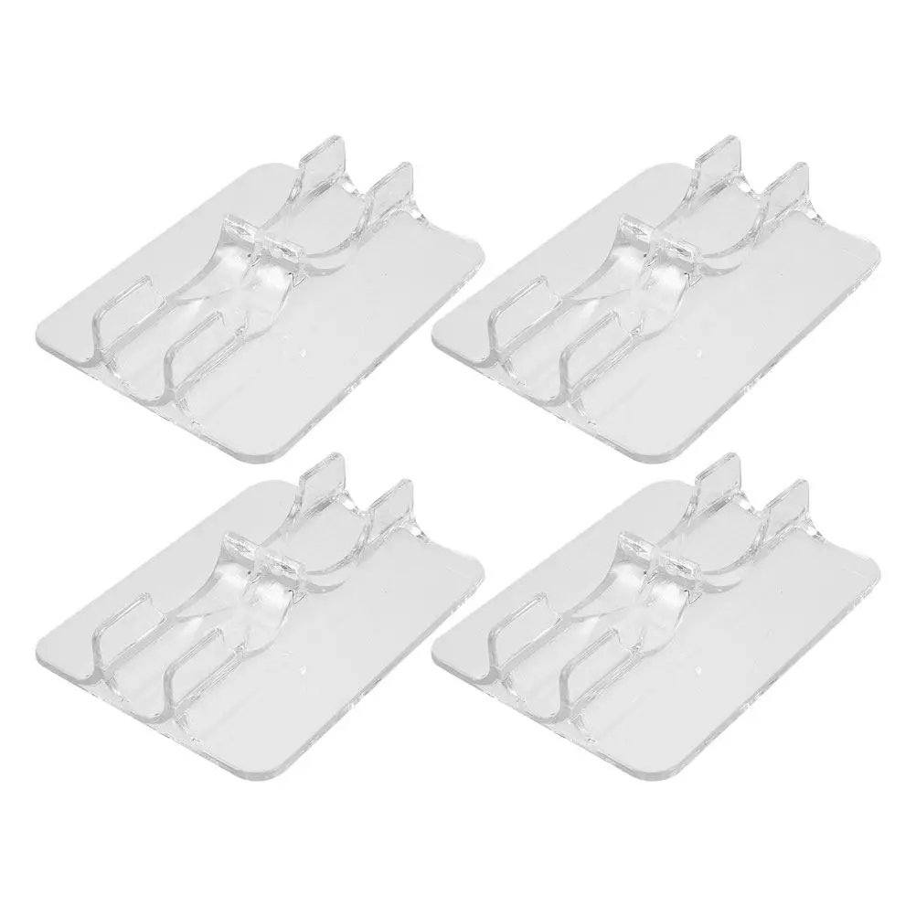 

4Pcs Inline Roller Skate Display Stand Transparent Holders Stable Lightweight Shelf for Retail Exhibition Ice Skates Storage