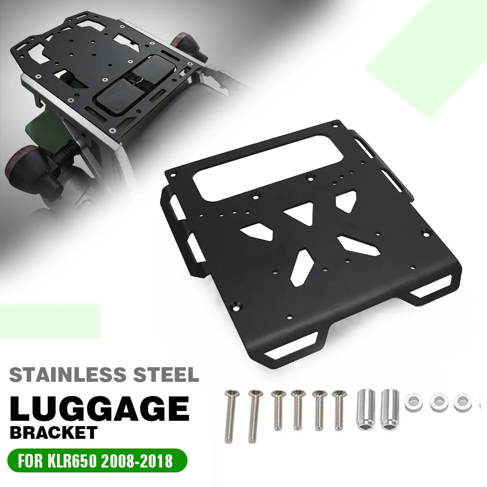 

KLR 650 Motorcycle Accessories Rear Luggage Bracket Rack Carrier Plate For Kawasaki KLR650 2008-2013 2014 2015 2016 2017 2018