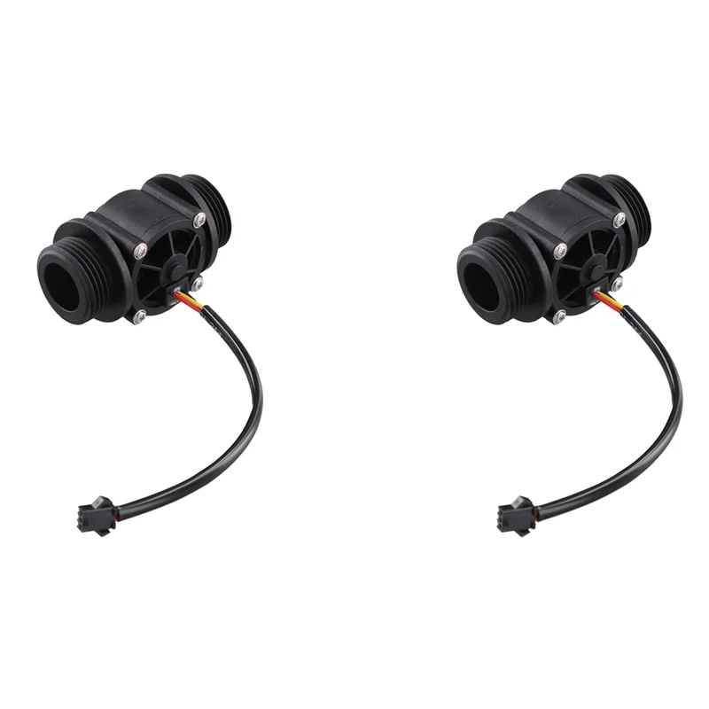 

BMBY-2X DN25 FS400A G1inch Water Flow Sensor Hall Flowmeter Meter Counter 2-60L/Min 1.75Mpa