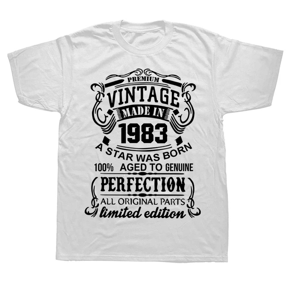 تي شيرت بأكمام قصيرة للرجال ، هدايا أعياد الميلاد ، صنع كلاسيكي في ، ملابس الشارع برسومات لأعياد الميلاد الأربعين ، تي شيرت بتصميم صيفي