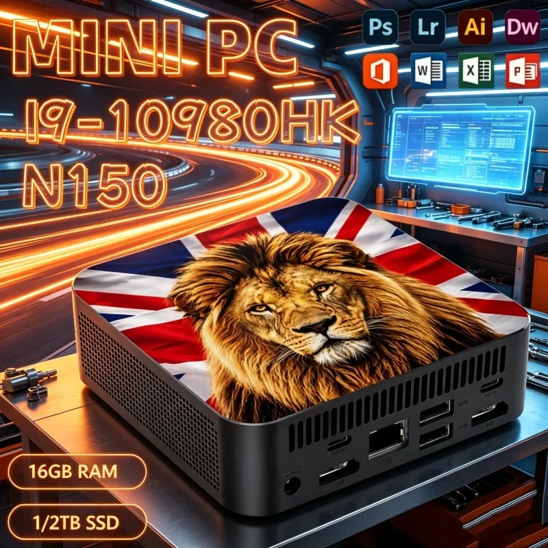 インテル-i9-10980hk-n150-windows-11-gbパターン-ミニpc-16gb-ram-1tb-2tb-ssd-wifi6-bt52-4k-hd-精密調整済み-ゲーミング・オフィス向け