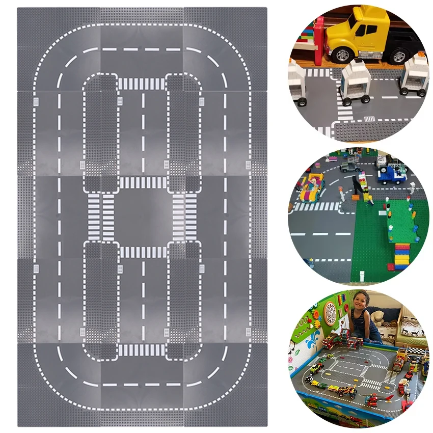

Классические строительные блоки, опорная пластина, вид на городскую улицу, дорожные фигурки, строительные игрушки, кирпичи, пластиковые детали, опорная пластина, подарки
