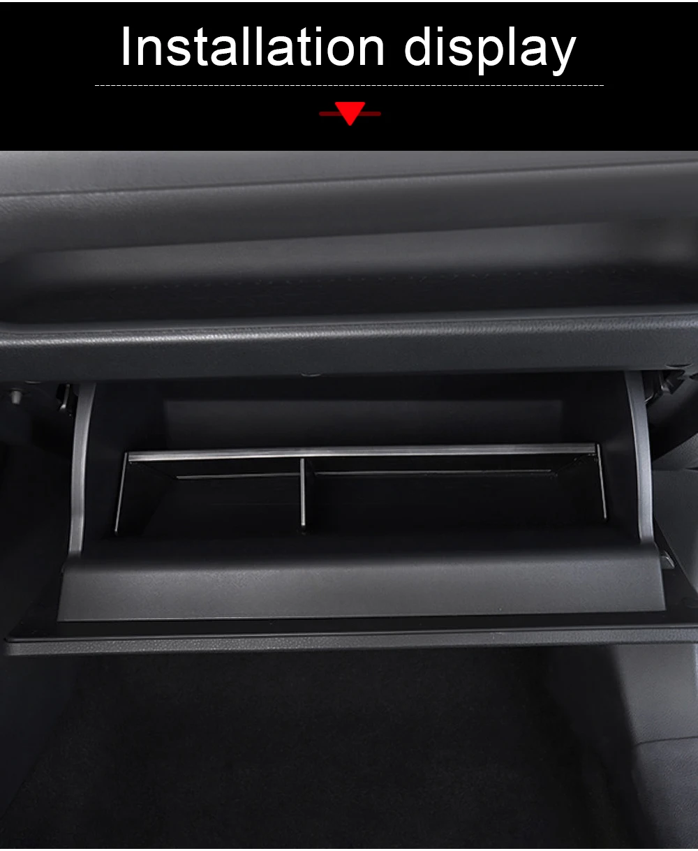 Für Toyota RAV4 XA50 Hybrid 2019 2020 2021 2022 2023 2024 2025 Handschuhfach-Teilung Erweiterung Aufbewahrungsorganizer Zubehör – Detail 11