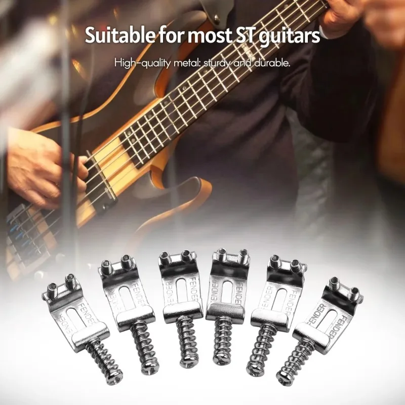 سروج جسر اهتزاز دوارة للجيتار الكهربائي لأجزاء جيتار النيكل من Strat Stratocaster وTele Telecaster #6