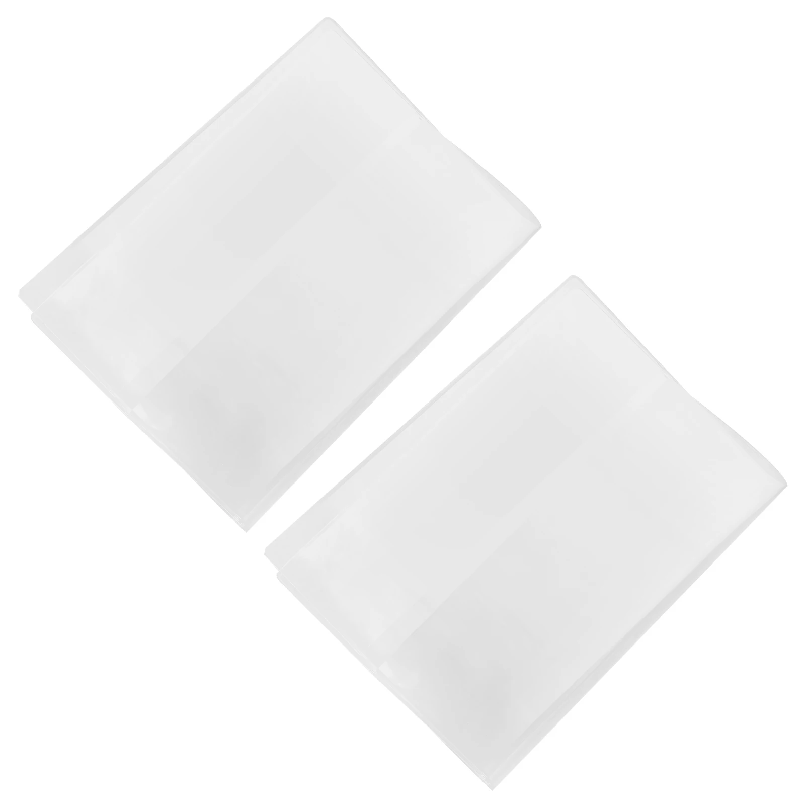 

2 Pcs Pvc Protective Cover Scrapbook Plastic for Books Clear Covers Student Protection