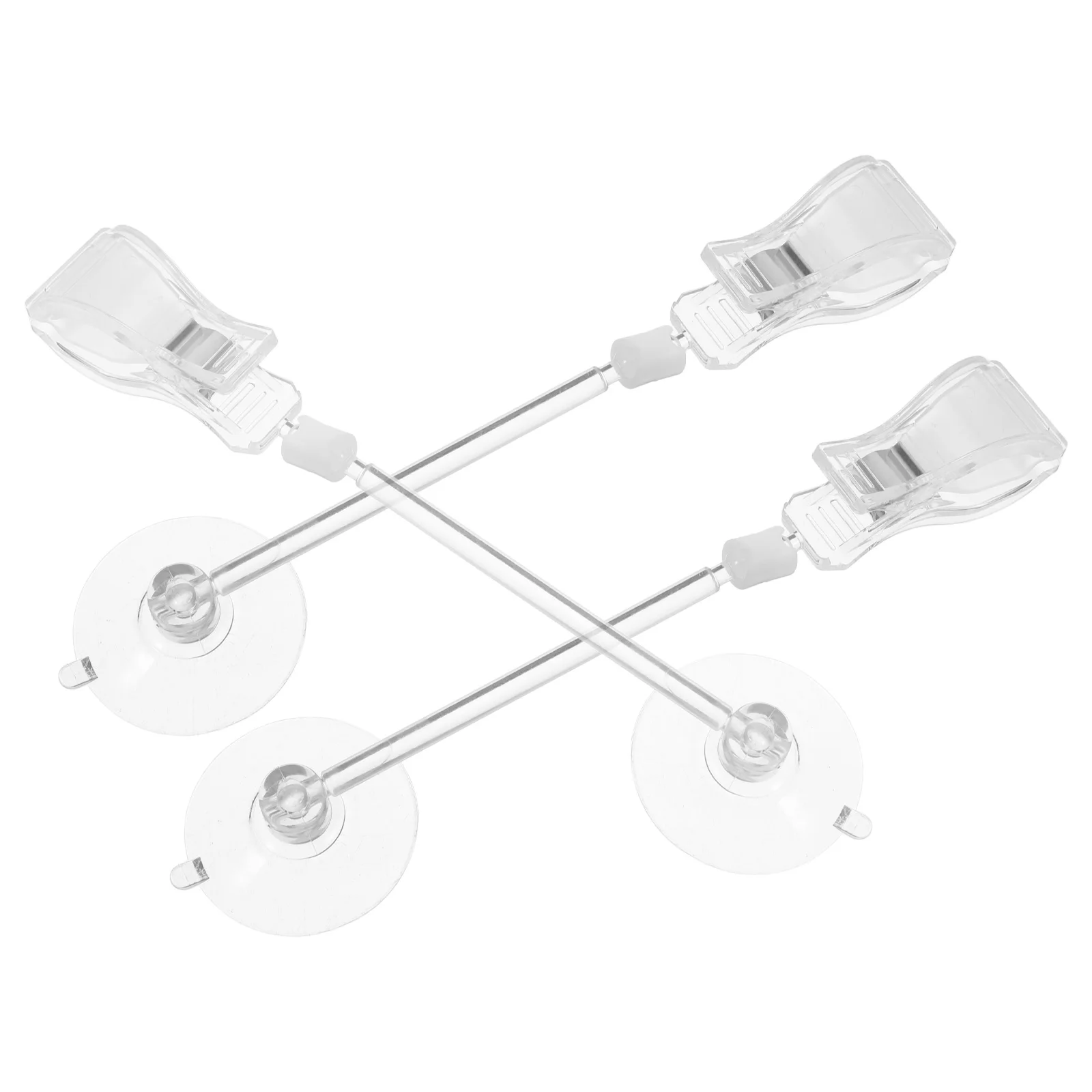 

3Pcs Aquarium Suction Cup Clips Reliable PVC Build Rotate Adjustable Angle Fish Tank Clamps for Plants Accessories Fast Setup