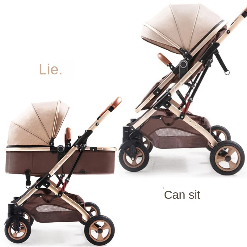 Double Baby Stroller Detachable Combination High Landscape Two-way Lightweight Foldable Multifunctional Newborn Stroller