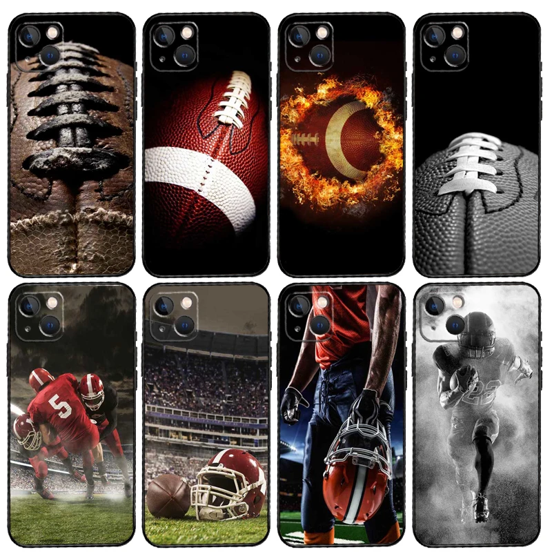 American Football Sport Phone Case For Samsung Galaxy S25 S20 S21 S22 S23 S24 Ultra S9 S10 Plus S24 FE S25 FE Cover