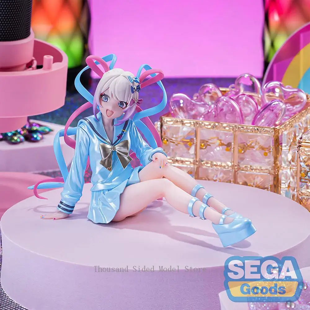 Originele SEGA PM NEEDY GIRL OVERDOSE Rain Action Figure Anime PVC Model 10 cm Computer Decoratie Ornamenten Verjaardagscadeau