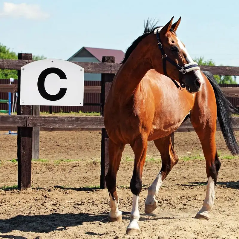 Wall Mount Dressage Letters Markers Sturdy 8 Pieces Dressage Markers Complete Set Dressage Markers Equipped With Dressage