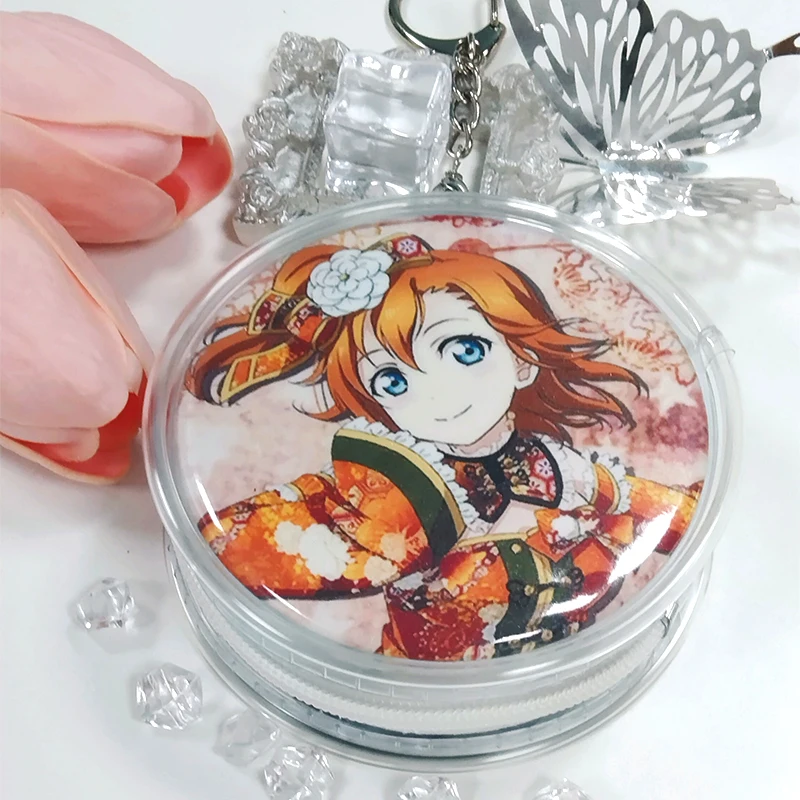 Clear Outdoor Bag For Ob11 BJD Cartoon Dolls Transparent Mini Pouch For Anime Badge Button Japanese Pain Bags